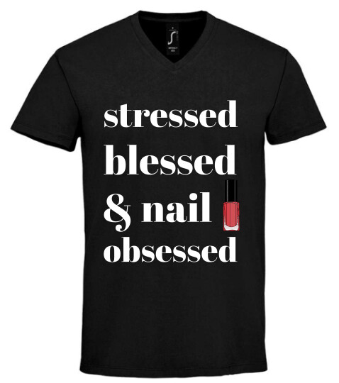 Unisex V nyakú póló