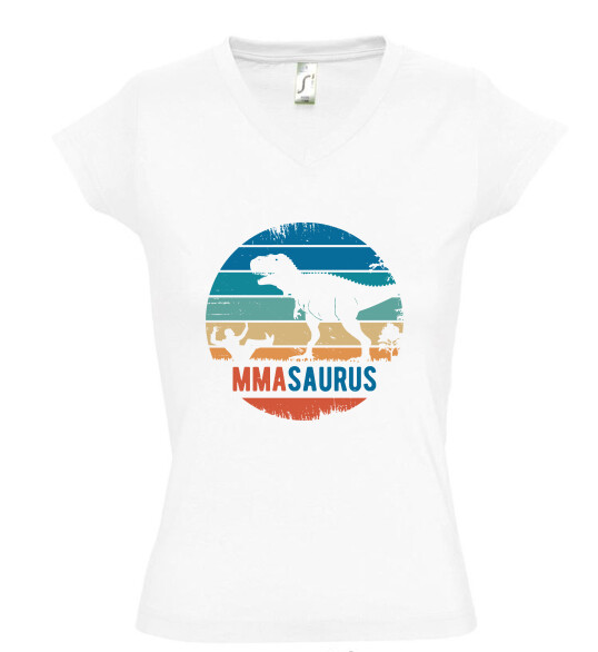 Női V nyakú póló