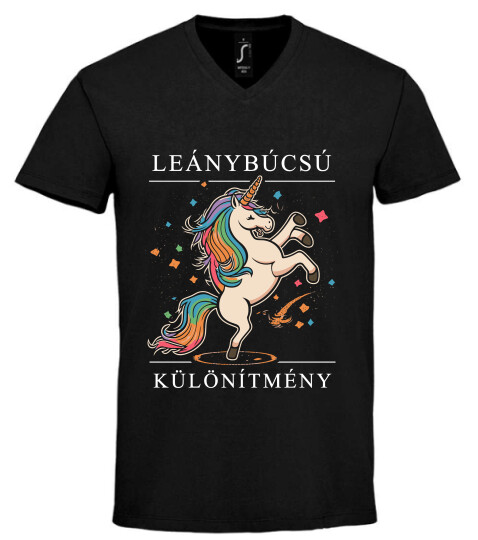Unisex V nyakú póló