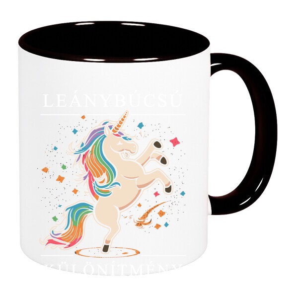 Színes fülű és belsejű bögre