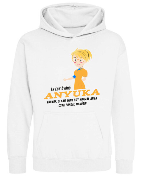 Kapucnis belebújós gyerek pulóver