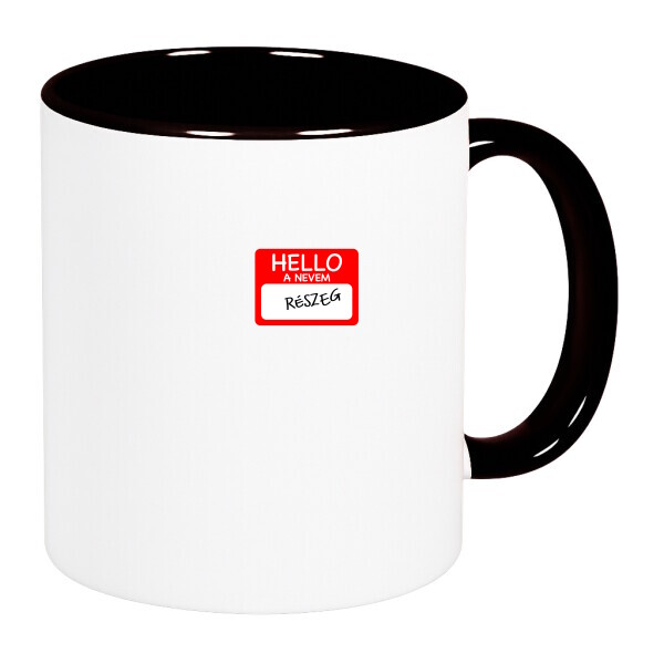 Színes fülű és belsejű bögre