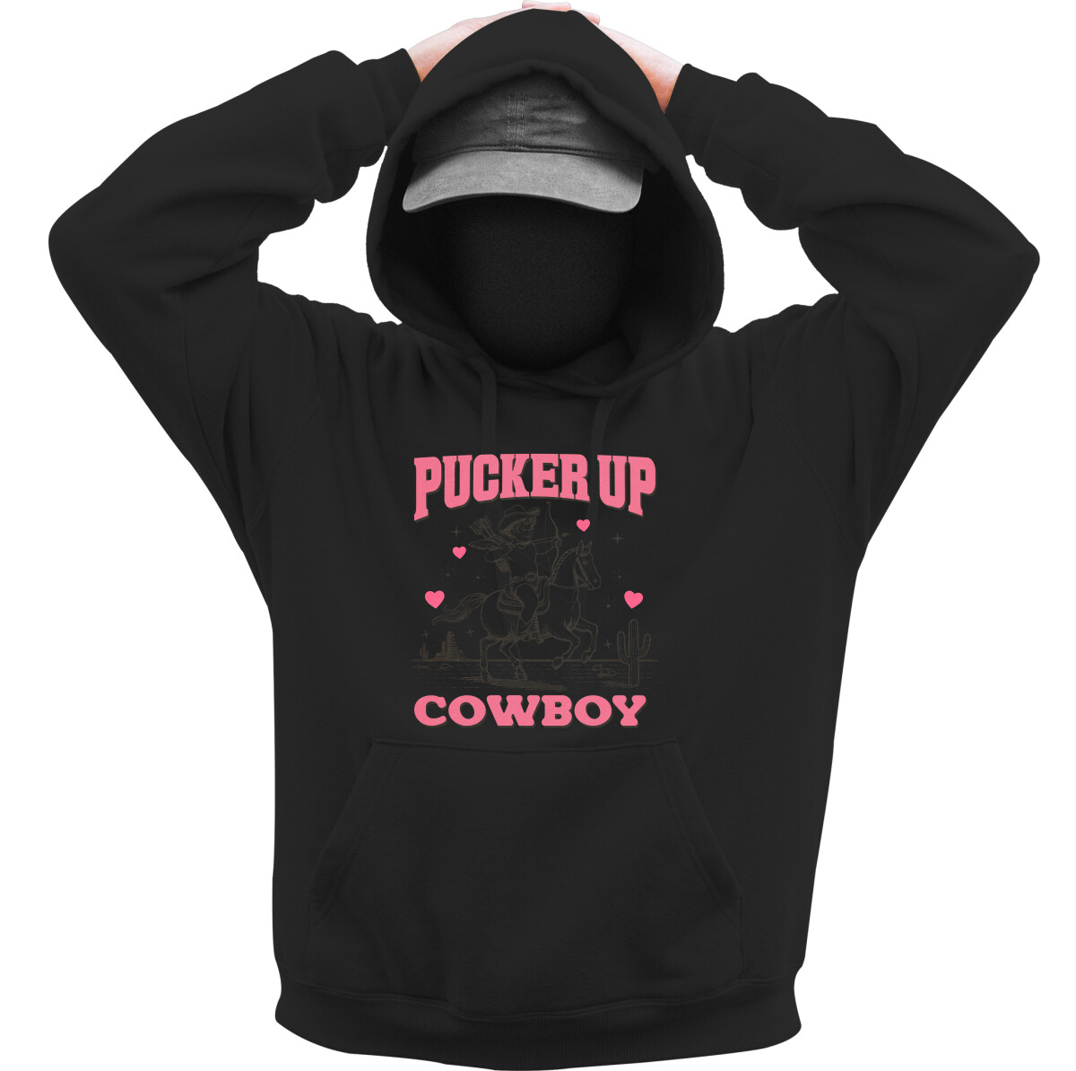 Kapucnis belebújós pulóver