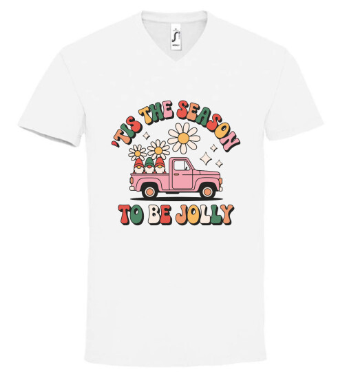 Unisex V nyakú póló