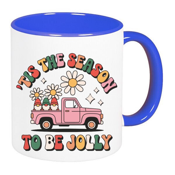 Színes fülű és belsejű bögre