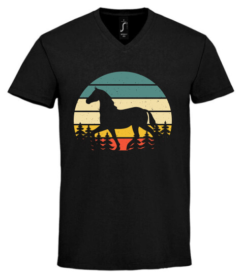 Unisex V nyakú póló