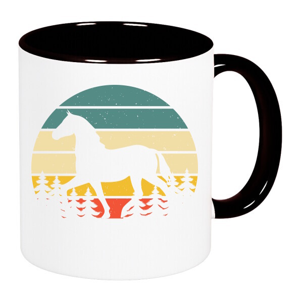 Színes fülű és belsejű bögre