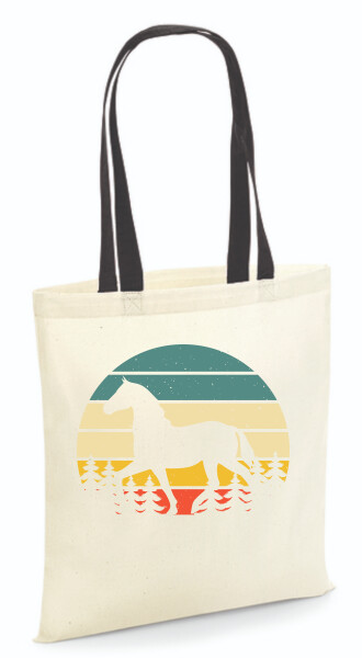 Vászontáska - színes fülű 