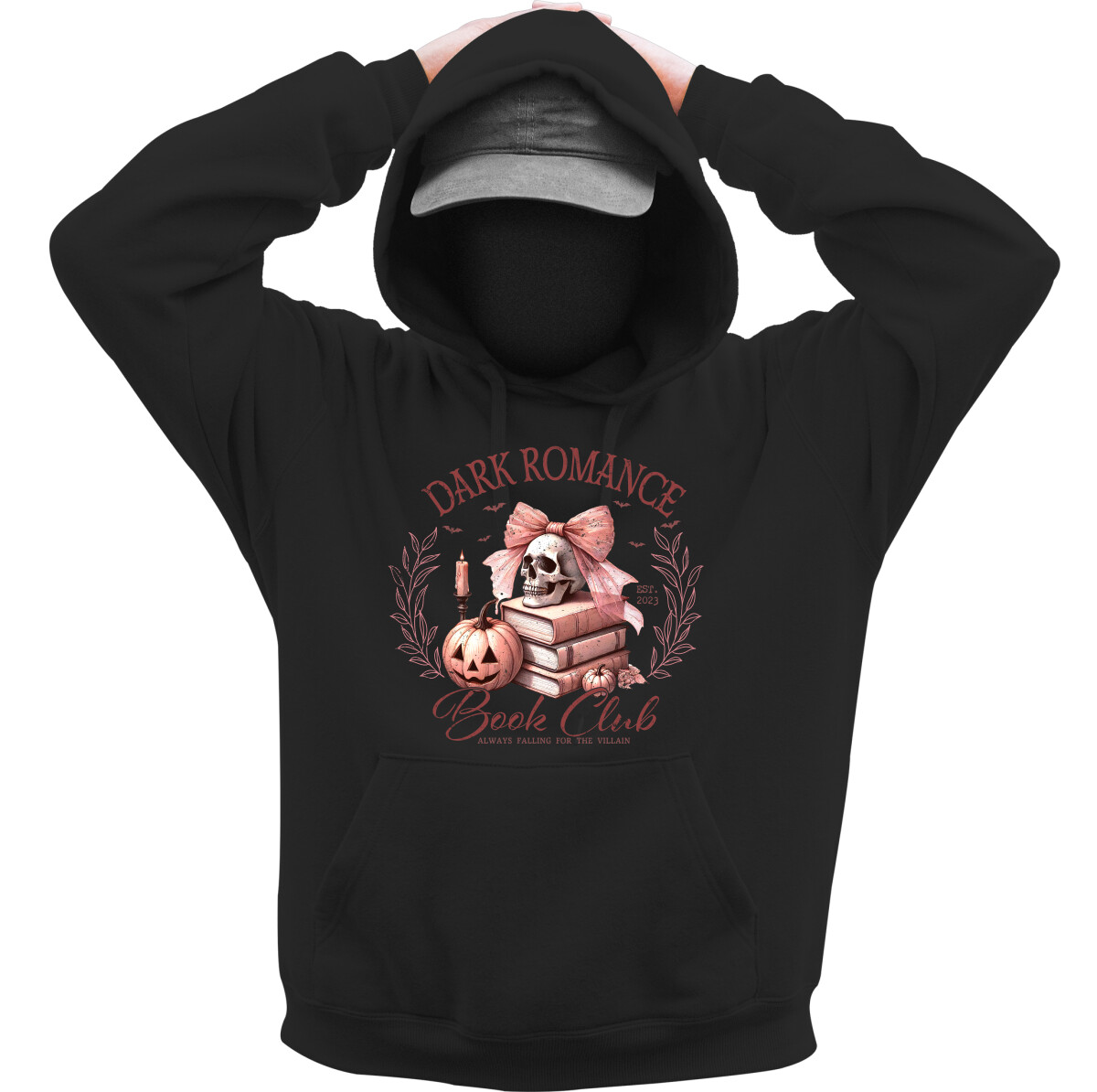 Kapucnis belebújós pulóver