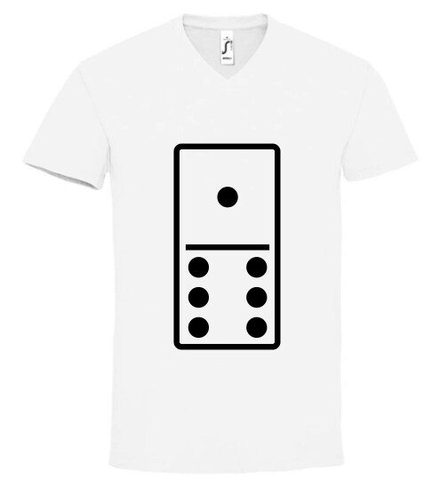 Unisex V nyakú póló