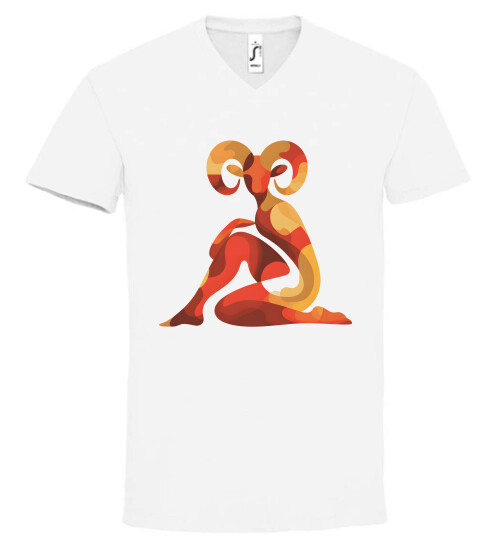 Unisex V nyakú póló