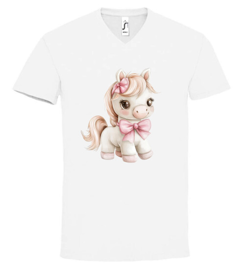 Unisex V nyakú póló