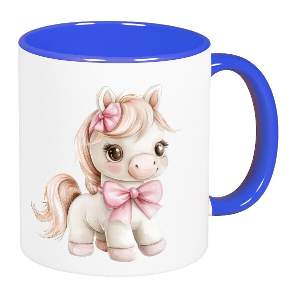 Színes fülű és belsejű bögre