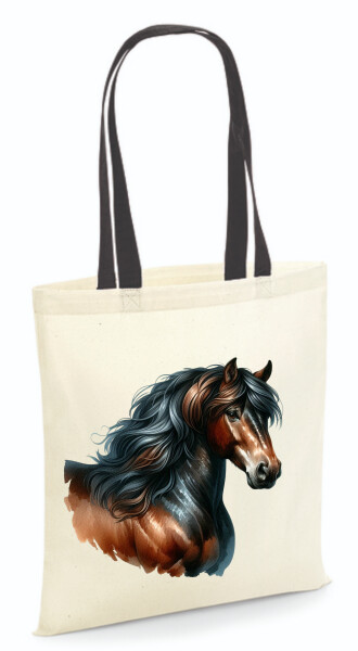 Vászontáska - színes fülű 