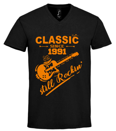 Unisex V nyakú póló