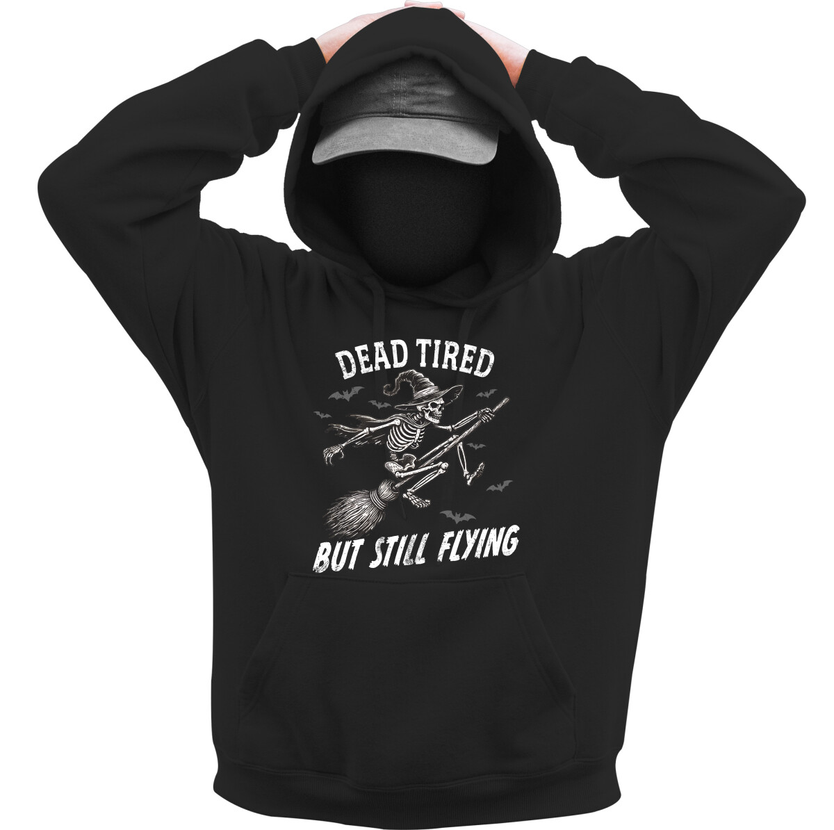 Kapucnis belebújós pulóver