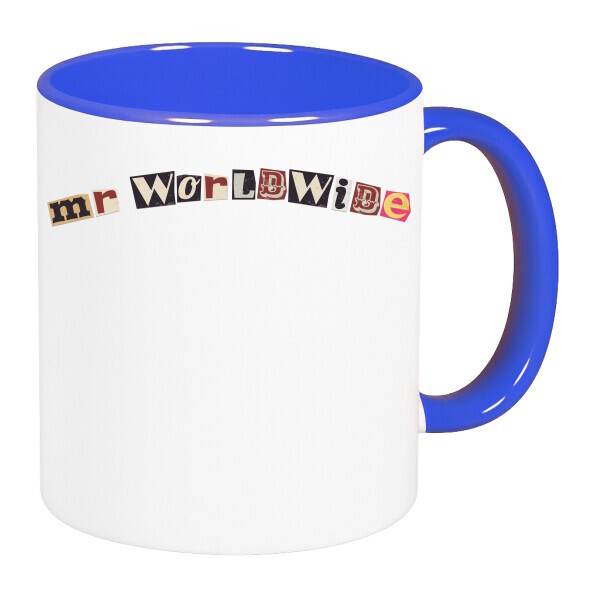 Színes fülű és belsejű bögre