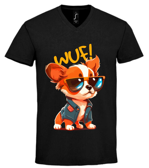 Unisex V nyakú póló