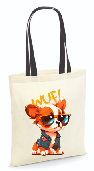 Vászontáska - színes fülű 