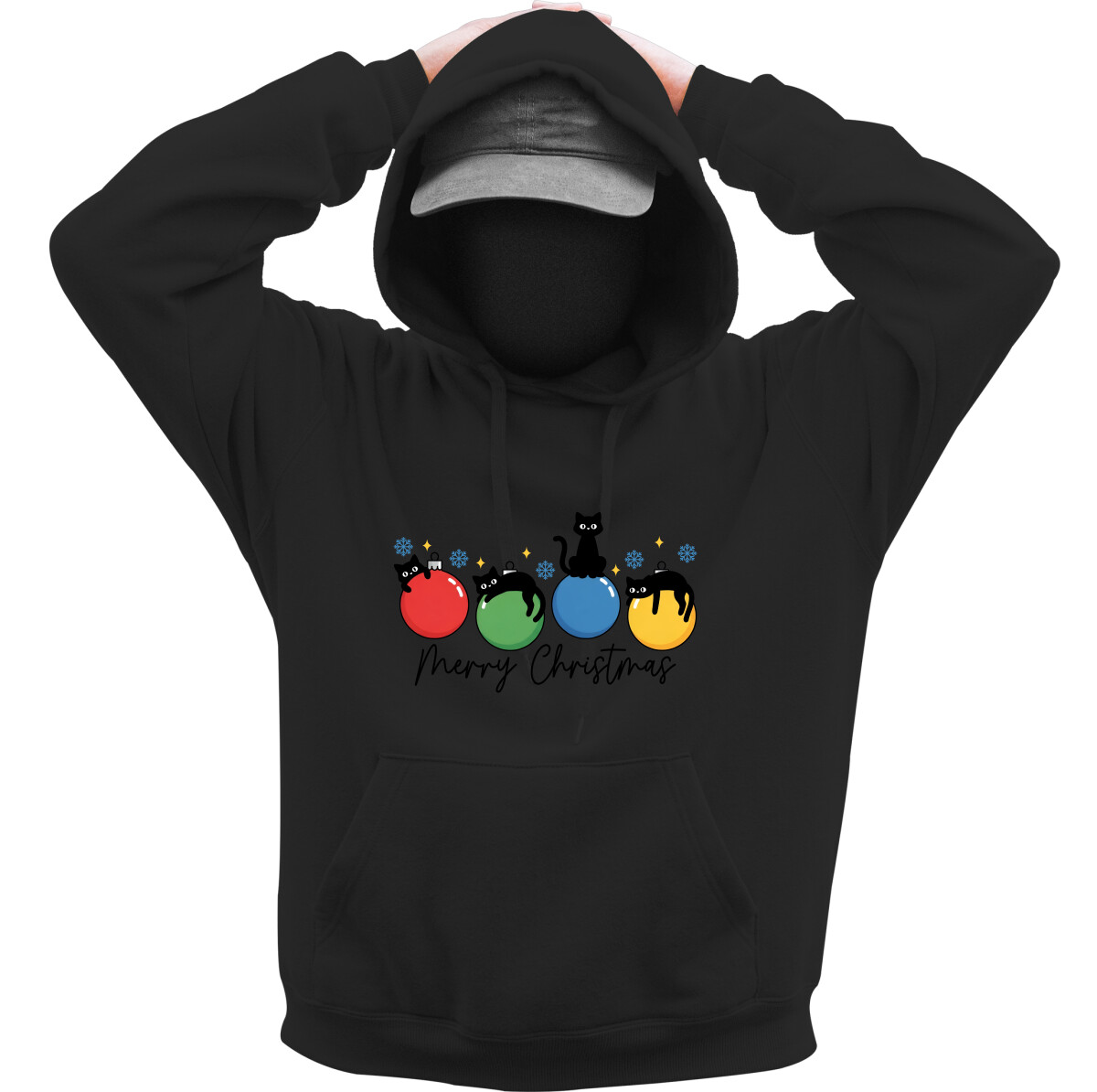 Kapucnis belebújós pulóver