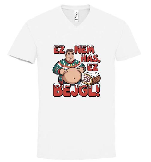 Unisex V nyakú póló