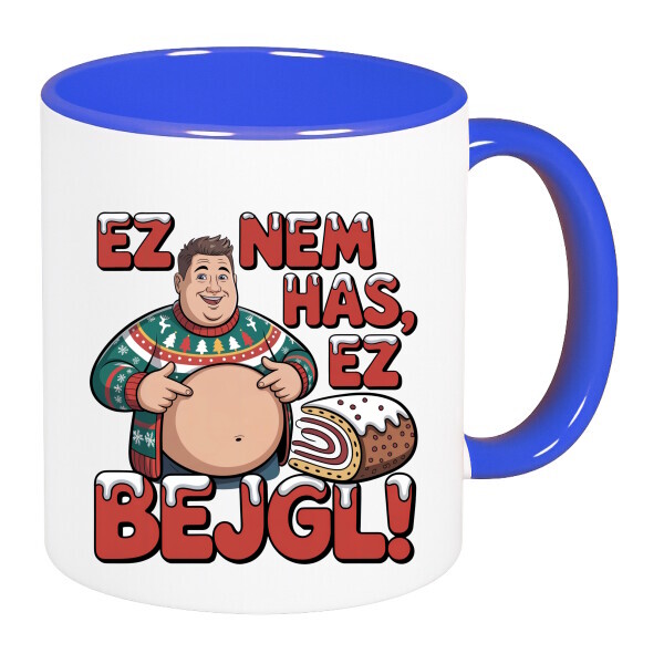 Színes fülű és belsejű bögre