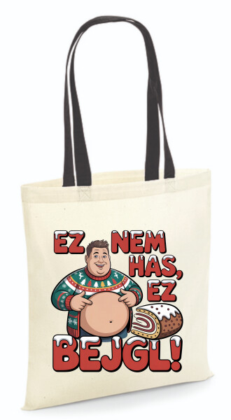 Vászontáska - színes fülű 