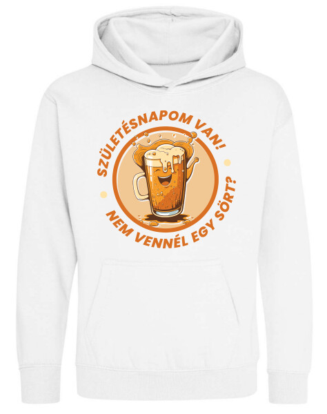 Kapucnis belebújós gyerek pulóver