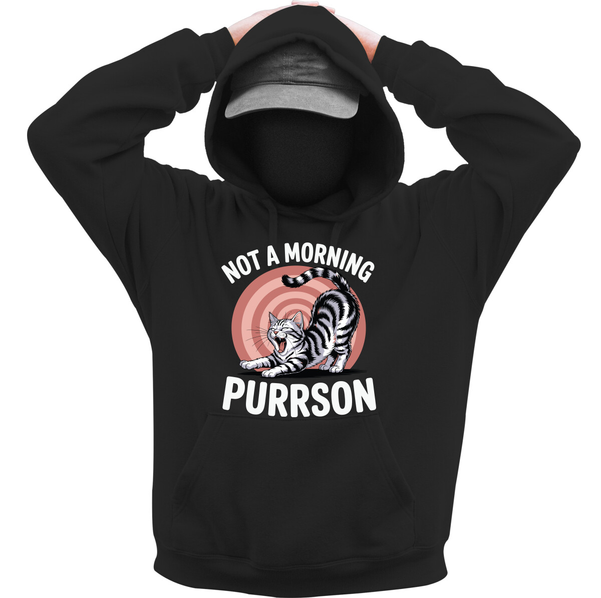 Kapucnis belebújós pulóver