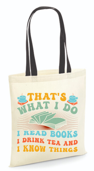 Vászontáska - színes fülű 