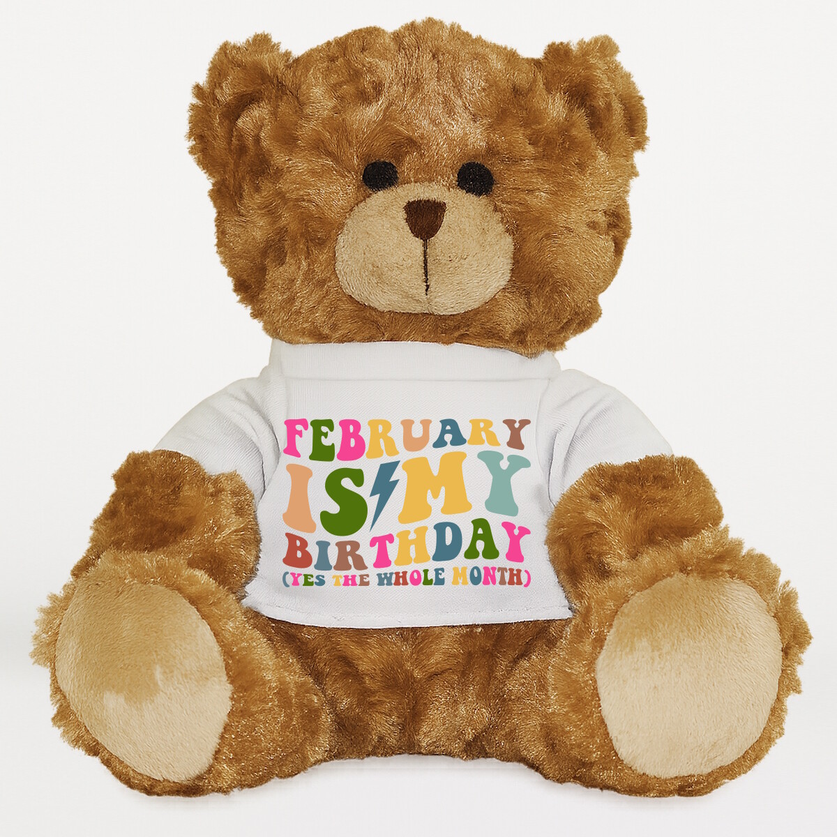 Plüssmaci egyedi pólóval