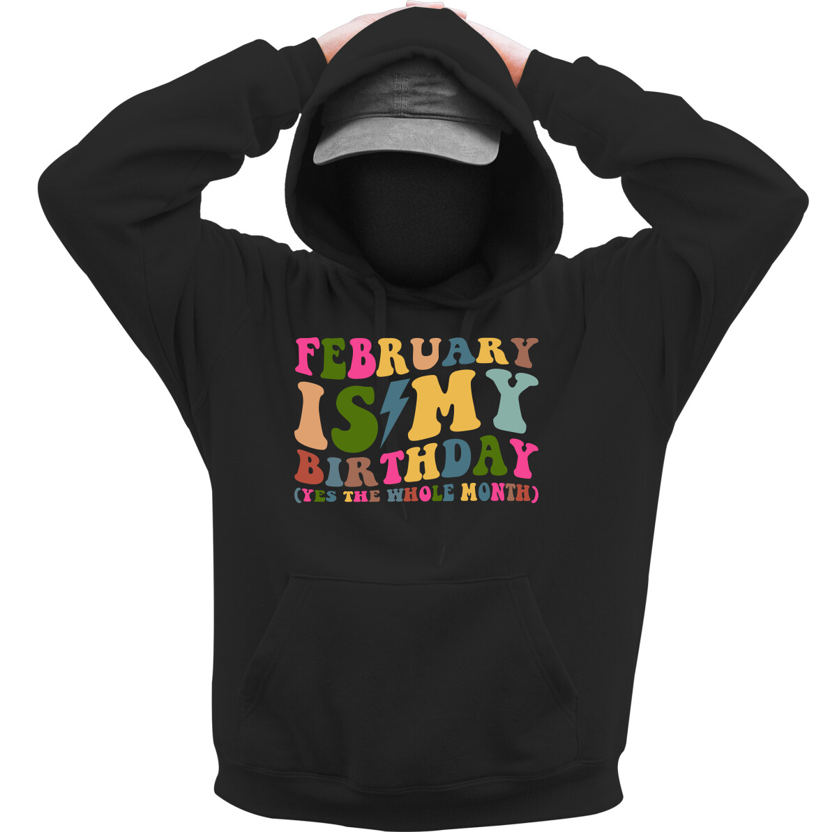 Kapucnis belebújós pulóver