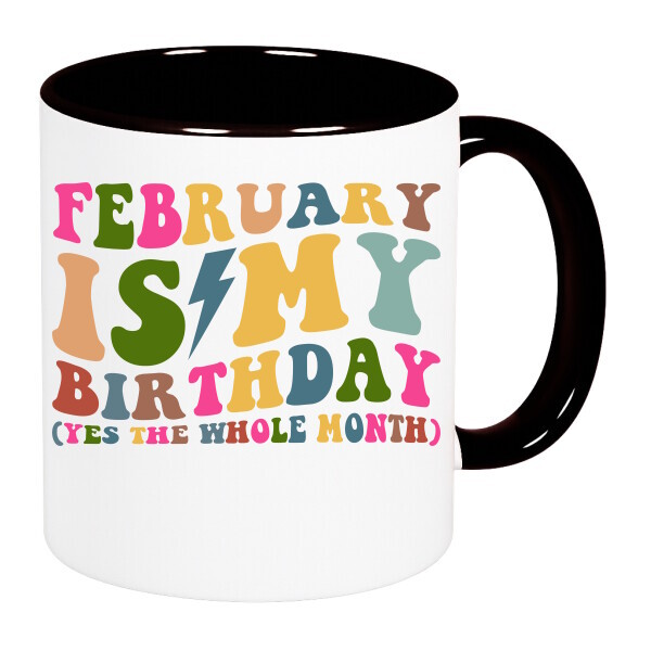 Színes fülű és belsejű bögre