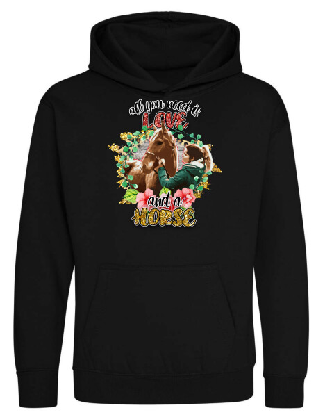 Kapucnis belebújós gyerek pulóver