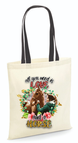 Vászontáska - színes fülű 