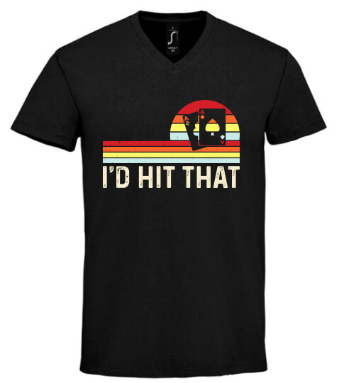 Unisex V nyakú póló