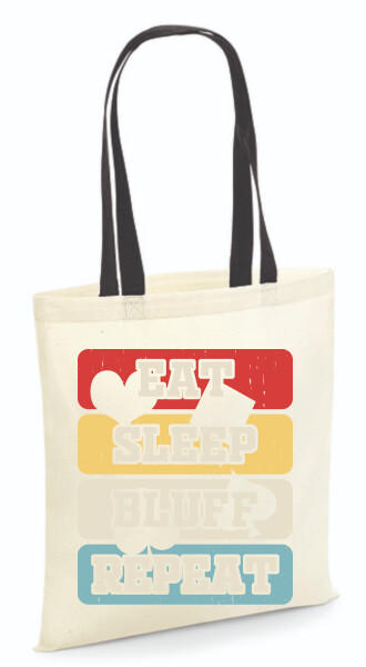 Vászontáska - színes fülű 