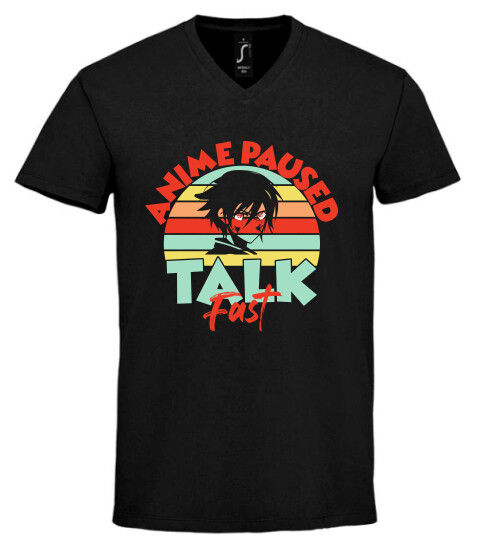 Unisex V nyakú póló