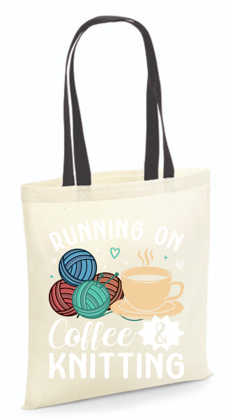 Vászontáska - színes fülű 