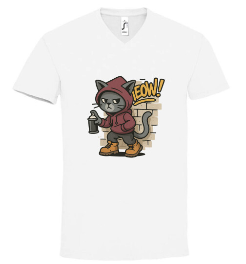 Unisex V nyakú póló