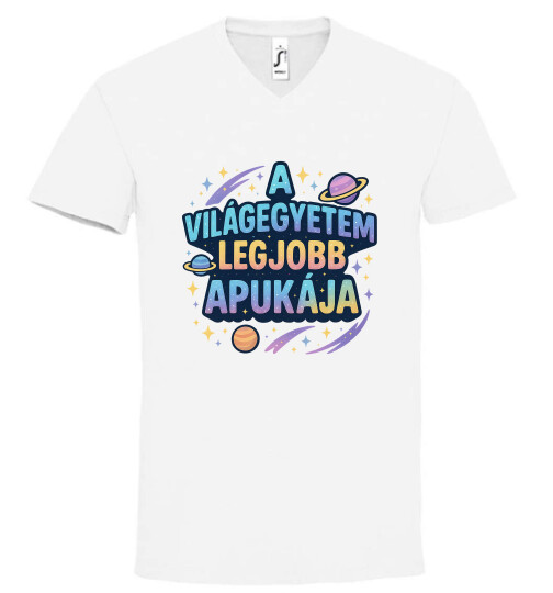 Unisex V nyakú póló