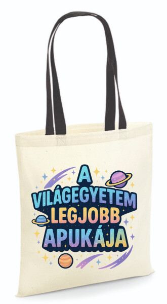 Vászontáska - színes fülű 