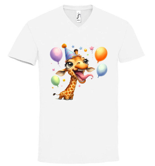 Unisex V nyakú póló