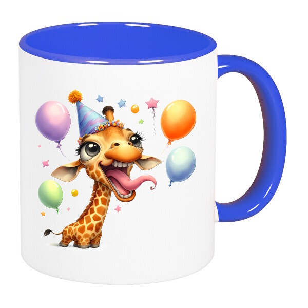 Színes fülű és belsejű bögre