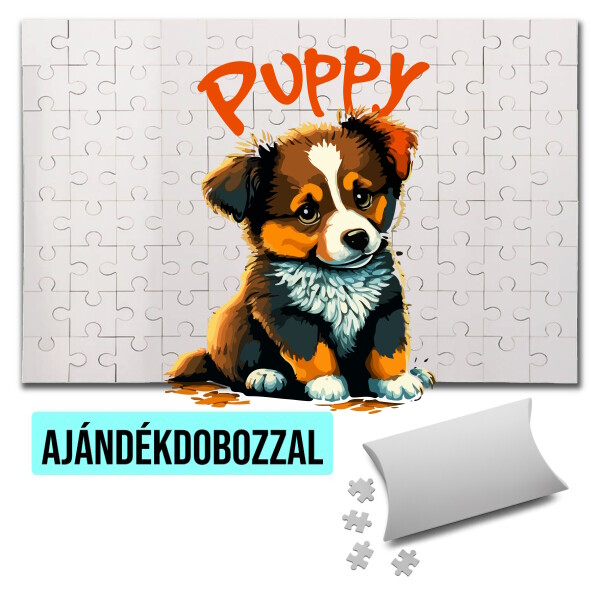 Puzzle - kirakó ajándékdobozzal