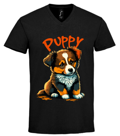 Unisex V nyakú póló