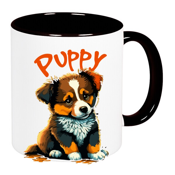 Színes fülű és belsejű bögre