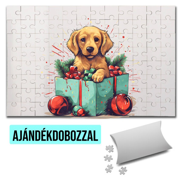 Puzzle - kirakó ajándékdobozzal