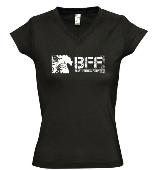 Női V nyakú póló