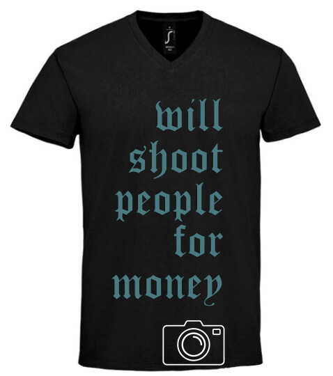 Unisex V nyakú póló